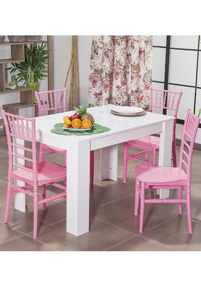 Soho Home Mutfak Sandalyesi 4 Adet-pembe