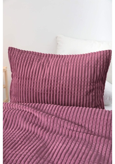 Sarar Merinos Modern Lıne 3 Parça Yatak Örtüsü Battaniye Seti Çift Kişilik Modernlınecheryy02 Chery Cherry