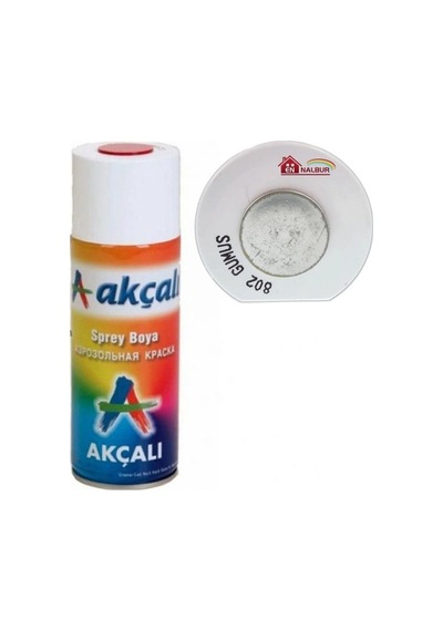 Akçalı Sprey Boya 400 Ml 802 Gümüş Çok Renkli
