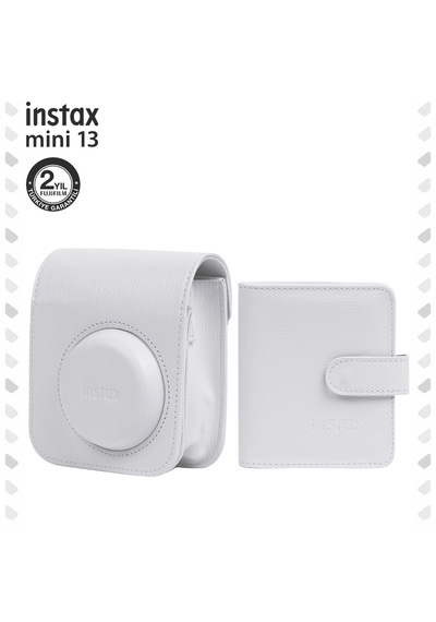 Instax Mini 13  Beyaz Deri Çanta Ve Albüm Set