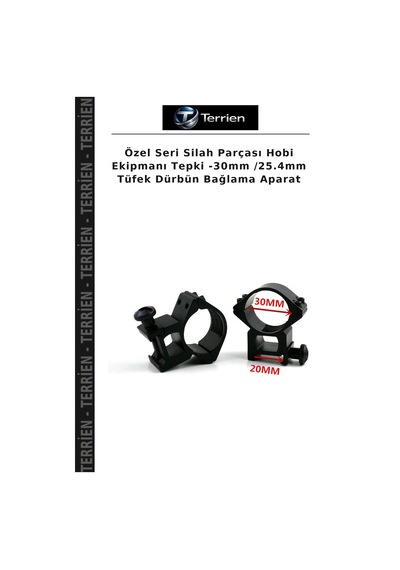 Özel Seri Silah Parçası Hobi Ekipmanı Tepki -30mm /25.4mm Dürbün Bağlama Aparat