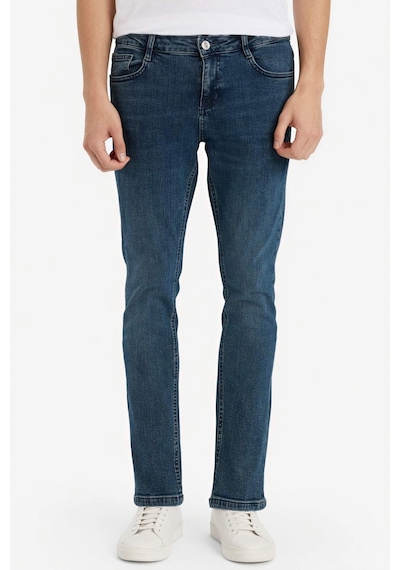 Defacto Pedro Slim Fit Dar Kalıp Normal Bel Dar Paça Jean Pantolon F9777ax26spnm34 Mavi-nm34 Defacto Pedro Slim Fit Dar Kalıp Normal Bel Dar Paça Jean Pantolon F9777ax26spnm34 Mavi-nm34