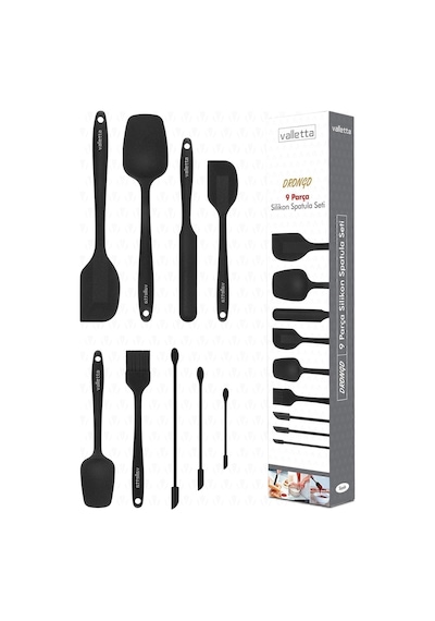 Valletta Vlt1170 Drongo 9'lu Spatula Set Siyah Genel