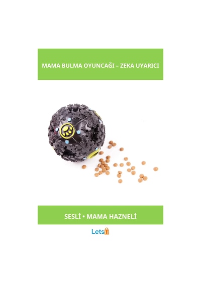 Sesli Kedi Köpek Mama Bulma Oyuncağı Dayanıklı Aktif Oyun Aracı