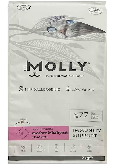 Molly Mother Babycat Tavuklu Yavru Kedi Maması 2 KG
