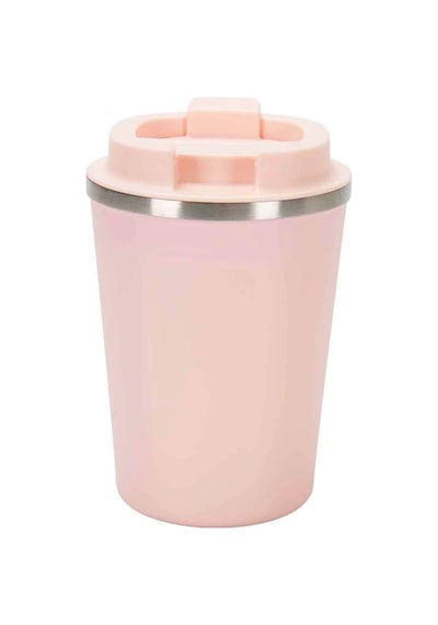 Paslanmaz Çelik Kahve Termos Bardağı 380 Ml Pembe
