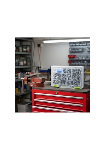 Hobi-4 Alüminyum Pop Perçin Seti 411 Parça 13 Çeşit Organizer Takım Çantalı
