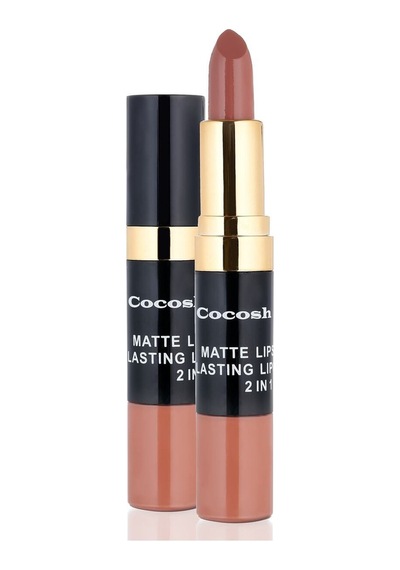Cocosh She Ruj - Matte Smile Lipstick & Lipgloss 2 In 1 07 Coffee 8681569700529 - 07coffee Diğer