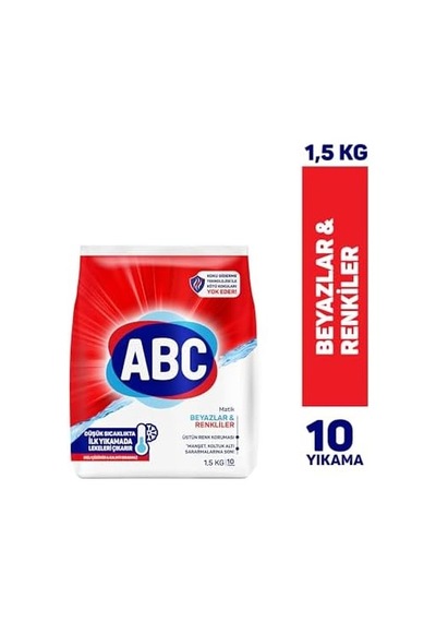 Deterjan Matik Beyazlar & Renkliler 1,5 Kg