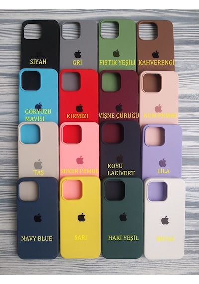 Apple Uyumlu iPhone 13 Pro 6.1 Lansman Içi Kadife Silikon Logolu Kilif 514049155