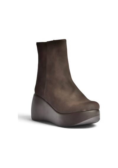 Fox Shoes Z946051901 Kahverengi Nubuk Dolgu Tabanlı Kadın Bot