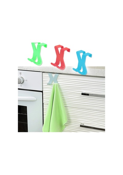 Hang İt Pratik Kolay Taşımabilir Havlupan 2 Kancalı Banyo Askısı Bx40 Renkli