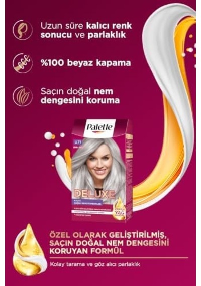 U71 Buzul Grisi 1 Paket 1 X 150 Ml Saç Boyası