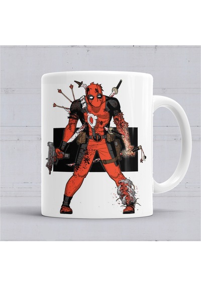 Deadpool Angry Kupa Bardak Porselen No35905 Karışık