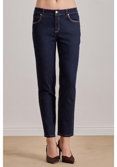 Slim Straight Mavi Jean Pantolon Mavi