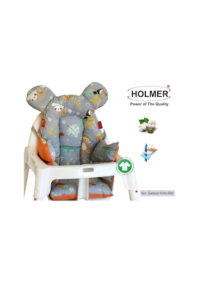 Holmer Leke Tutmaz Organik Mama Sandalyesi Minderi & Kılıfı Ml