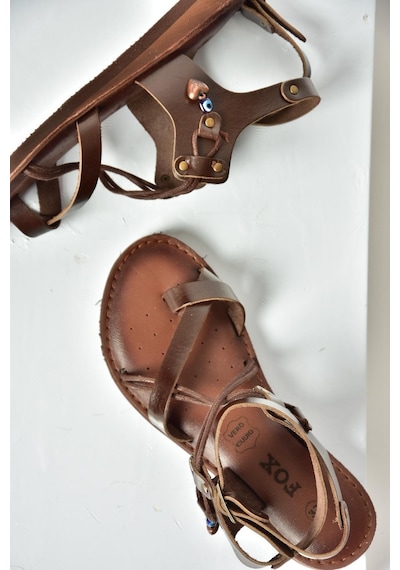 Fox Shoess374781503 Kahverengi Hakiki Deri Parmak Arası Kadın Sandalet Kahverengi Fox Shoess374781503 Kahverengi Hakiki Deri Parmak Arası Kadın Sandalet Kahverengi