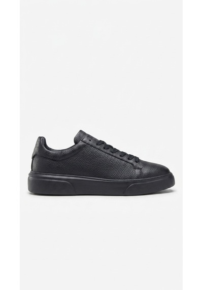 Lacivert Hakiki Deri Sneaker Ayakkabı 632.2501