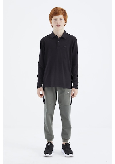 Tommylife Tommy Life Siyah Polo Yaka Basic Erkek Çocuk T-shirt - 11171 Siyah