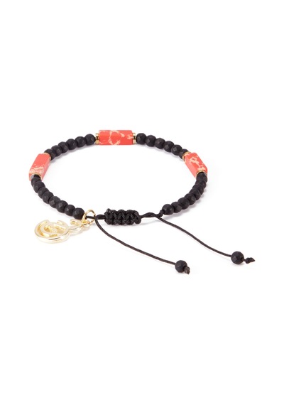 Gsstore Galatasaray Doğal Taş Hematit,oniks,varasit Makrome Bileklik U251238