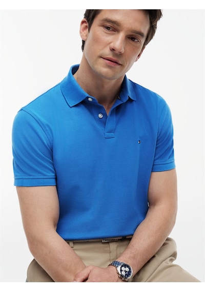 Tommy Hilfiger 1985 Regular Polo Erkek Mavi Polo - Mw0mw17770