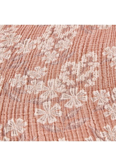 Soft Belloria Tek Kişilik Yatak Örtüsü - Kiremit - 160x255 Cm Çok Renkli