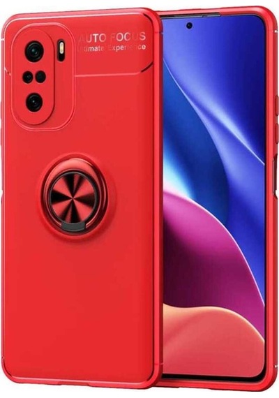 Xiaomi Mi 11i Kılıf Zore Ravel Silikon Kapak Kırmızı
