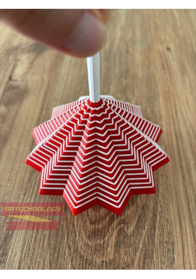 Hareketli Fidget Stress Yıldız Dönen Stres Oyuncağı, Dikkat Ve Odaklanma Oyuncağı Kırmızı-beyaz