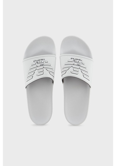 Emporio Armani Unisex Terlik Xvps11 Xr273 T680 Beyaz-siyah Beyaz-siyah