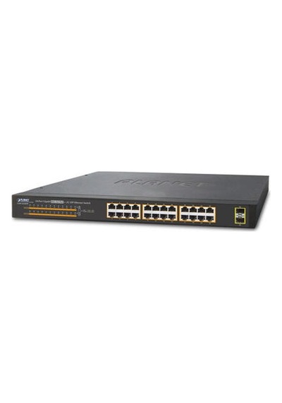 Planet Pl-gsw-2620hp 24 Port Gigabit Poe+ 2 Port 1000base-x Mini Sfp 220w Poe Switch