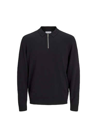 Jack & Jones Jjemıl Triko Yarım Fermuarlı Kazak 12268210 Siyah