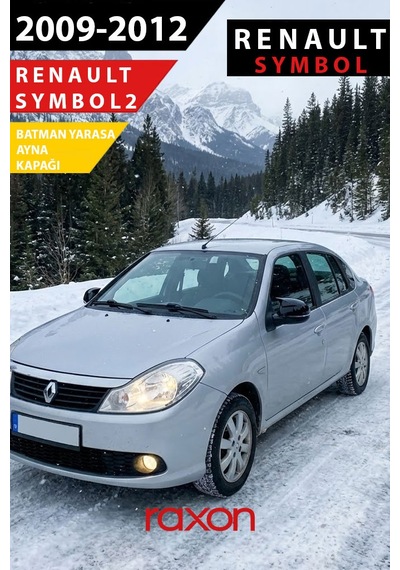 Renault Symbol 2 2009 2012 Batman & Yarasa Ayna Kapağı Parlak Piano Black Sport