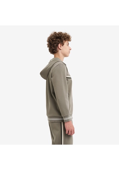 Lescon Haki Çocuk Fermuarlı Kapüşonlu Sweatshirt 26n-3130