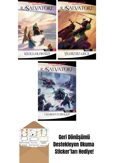 Kılıçlar Denizi Drizzt Efsanesi 13. Kitap + Yıldızsız Gece Drizzt Efsanesi 8. Kitap + Charon Un Pençesi Drizzt Efsanesi 22. Kitap