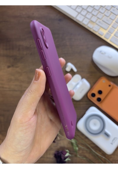 Samsung Galaxy A10 Uyumlu Kamera Korumalı Darbeye Dayanıklı Renk Atmayan Fab Silikon Kılıf Mor