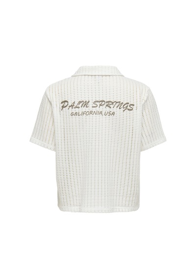 Only Onlfreya S/s Polo Cardıgan Jrs Kadın Beyaz Hırka - 15349327 Beyaz