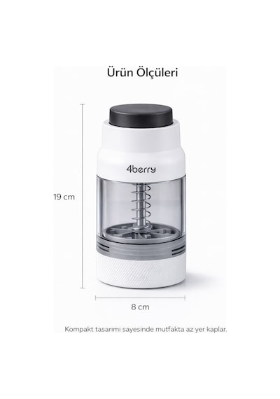 Mini Buz Kırıcı Ice Shaver Manuel, Bpa Free, Paslanmaz Çelik Bıçaklı, Taşınabilir Buz Rendesi Beyaz