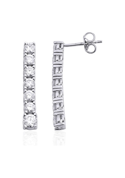 1.45 Karat Pırlanta Küpe - Hrd Sertifikalı
