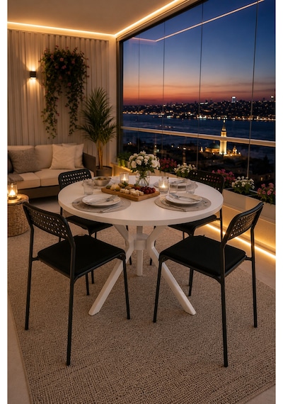 Beyaz 4 Kişilik Minderli Balkon Takımı, Balkon Masası, Balkon Sandalyesi, Yuvarlak Masa, Yemek Masası, Mutfak Masa Sandalye Takımı, 4 Sandalye 1 Ma Beyaz/beyaz-siyah Beyaz 4 Kişilik Minderli Balkon Takımı, Balkon Masası, Balkon Sandalyesi, Yuvarlak Masa, Yemek Masası, Mutfak Masa Sandalye Takımı, 4 Sandalye 1 Ma Beyaz/beyaz-siyah