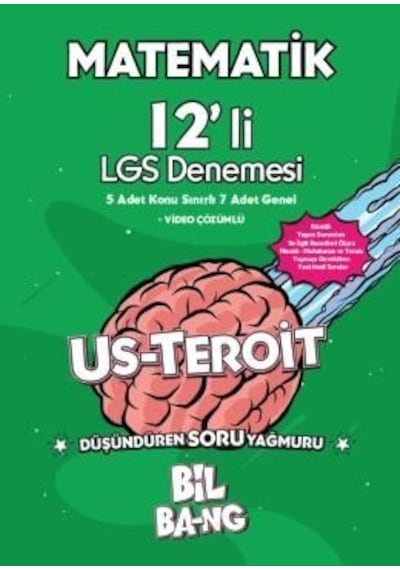 Ünlü Yayıncılık 8. Sınıf LGS Matematik Usteroit 12 li Denemesi