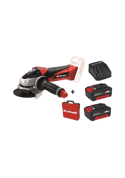 Einhell TE-AG 18/115 Li Akülü Avuç Taşlama + 2 x 4.0 Ah Starter Kit + Çanta