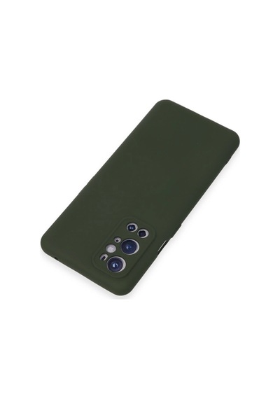 One Plus 9 Pro Kılıf Nano İçi Kadife Silikon - Koyu Yeşil -