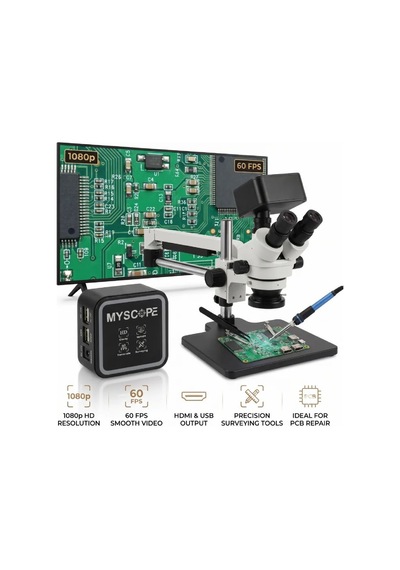 5609f Hd 60 Fps Dijital Mikroskop Kamerası Siyah - Hdmı / Usb Endüstriyel İnceleme Kamerası