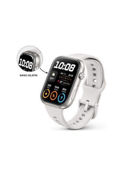 Honor Choice Watch 2ı Uyumlu 3 Adet Şeffaf Ultra Koruyucu Nano Jelatin