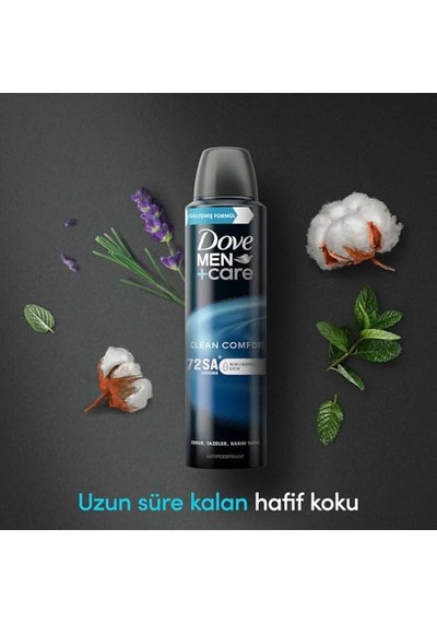 Men Care Clean Comfort Sprey Deodorant 150 Ml