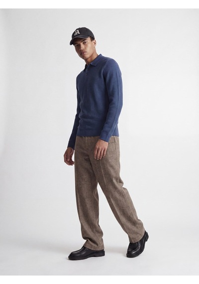 Jack & Jones Jprblurıley Knıt Polo Ls Blue