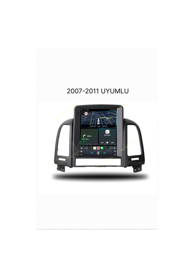 Snp Serisi Hyundai Santafe 2007 İle 2011 Uyumlu 9.7 İnç Tesla Tarzı Android Multimedya Sistemi 6-128 Gb Hafıza Carplay Android Auto Ve Geri Görüş Kamerası 9.7''