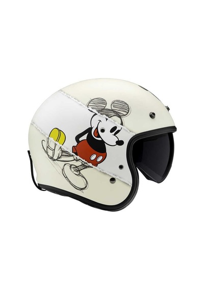 Hjc V31 Disney Mickey Sketch MC1SF Açık Kask-11387 Çok Renkli