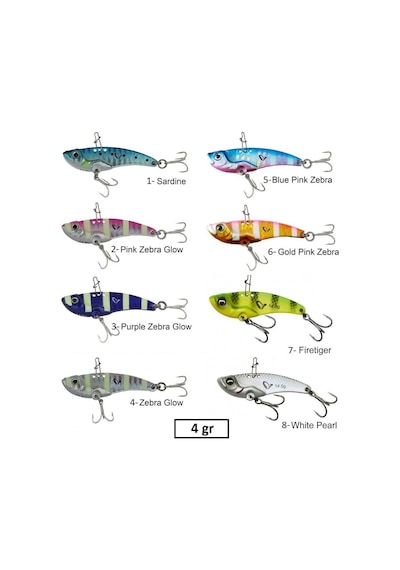 Savage Gear 3D Minnow Metal Vib Blade Vibrasyon Jig 4 Gr 3.5 Cm