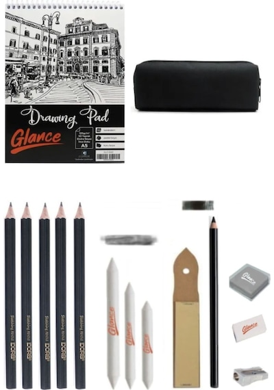 İdora Sketch Dereceli Kurşun Kalem 15 Parça Eskiz Set